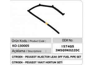 3M5Q9K022DC 3M5Q9K022CA Ford Fiesta Fusion C-MAx Focus Yakıt Hortum Seti 